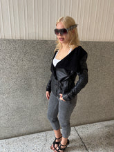 Load image into Gallery viewer, Vintage 2010s River Island Leather Black Jacket
