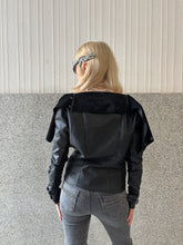 Load image into Gallery viewer, Vintage 2010s River Island Leather Black Jacket
