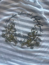 Load image into Gallery viewer, Vintage Y2K Galliano BNWT striped grey batwing Top
