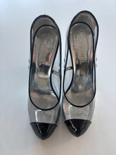 Load image into Gallery viewer, Vintage 2009 S/S Chanel Space age Cinderella Perspex Statement Heels Shoes
