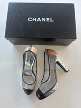 Load image into Gallery viewer, Vintage 2009 S/S Chanel Space age Cinderella Perspex Statement Heels Shoes
