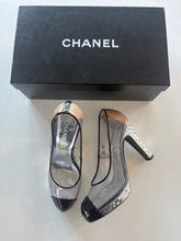 Load image into Gallery viewer, Vintage 2009 S/S Chanel Space age Cinderella Perspex Statement Heels Shoes
