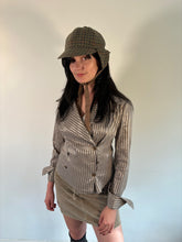 Load image into Gallery viewer, Vintage Y2K Brown Check Double Breasted Shirt
