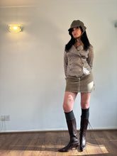 Load image into Gallery viewer, Vintage Y2K Brown Check Double Breasted Shirt
