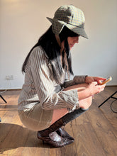 Load image into Gallery viewer, Vintage Y2K Brown Check Double Breasted Shirt
