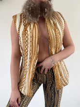 Load image into Gallery viewer, Vintage Y2K Roberto Cavalli Silk Chain Print Fur Body Warmer Gilet
