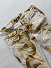 Load image into Gallery viewer, Roberto Cavalli S/S 09 White Chain Print Denim Jeans
