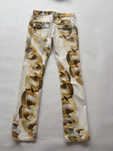 Load image into Gallery viewer, Roberto Cavalli S/S 09 White Chain Print Denim Jeans
