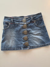 Load image into Gallery viewer, Vintage Y2K denim large button mini skirt
