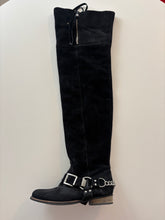 Load image into Gallery viewer, Vintage 2010's Indie Sleaze thigh high suede slouch pirate boots
