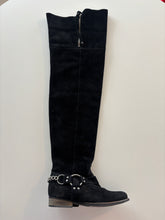 Load image into Gallery viewer, Vintage 2010's Indie Sleaze thigh high suede slouch pirate boots
