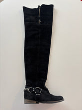 Load image into Gallery viewer, Vintage 2010's Indie Sleaze thigh high suede slouch pirate boots
