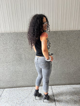 Load image into Gallery viewer, Vintage Y2K Black and Silver Knit Sequin Top
