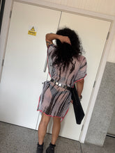 Load image into Gallery viewer, Vintage Y2K Silk Tie dye Sequin Beach Cover up Dress

