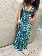 Load image into Gallery viewer, Vintage 2010s Katie Eary x River Island BNWTs Tiger Print Maxi Dress
