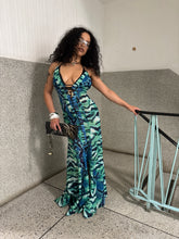 Load image into Gallery viewer, Vintage 2010s Katie Eary x River Island BNWTs Tiger Print Maxi Dress
