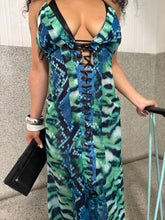 Load image into Gallery viewer, Vintage 2010s Katie Eary x River Island BNWTs Tiger Print Maxi Dress
