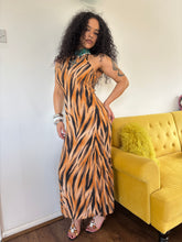Load image into Gallery viewer, Vintage 90s Bay Trading Tiger Print Maxi Dress

