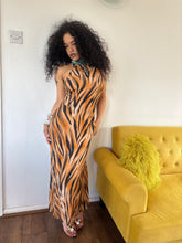 Load image into Gallery viewer, Vintage 90s Bay Trading Tiger Print Maxi Dress
