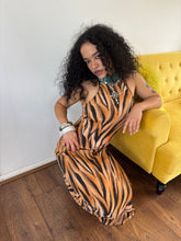 Load image into Gallery viewer, Vintage 90s Bay Trading Tiger Print Maxi Dress
