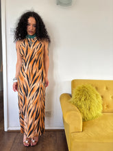 Load image into Gallery viewer, Vintage 90s Bay Trading Tiger Print Maxi Dress
