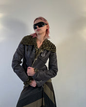 Load image into Gallery viewer, Vintage Y2K Armani Jeans Grey Sherling Jacket
