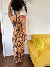 Load image into Gallery viewer, Vintage 90s Bay Trading Tiger Print Maxi Dress
