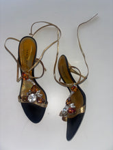 Load image into Gallery viewer, Vintage Y2K Karen Millen Statement Gem Wrap Round Heels
