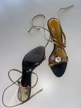Load image into Gallery viewer, Vintage Y2K Karen Millen Statement Gem Wrap Round Heels
