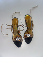 Load image into Gallery viewer, Vintage Y2K Karen Millen Statement Gem Wrap Round Heels
