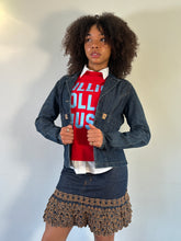 Load image into Gallery viewer, Vintage Y2K DKNY dark Denim blazer jacket
