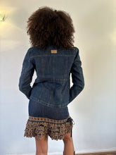 Load image into Gallery viewer, Vintage Y2K DKNY dark Denim blazer jacket

