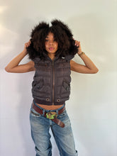 Load image into Gallery viewer, Vintage Y2K River Island Brown Split Hood Gilet

