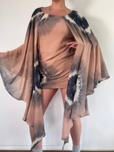 Load image into Gallery viewer, Vintage Y2K River Island Tie Dye Cape Ibiza  Dress
