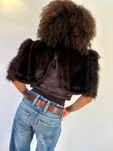 Load image into Gallery viewer, Vintage Y2K River Island Brown Split Hood Gilet
