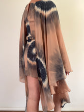 Load image into Gallery viewer, Vintage Y2K River Island Tie Dye Cape Ibiza  Dress
