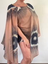 Load image into Gallery viewer, Vintage Y2K River Island Tie Dye Cape Ibiza  Dress

