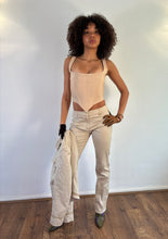 Load image into Gallery viewer, Vintage Y2K Karen Millen tan trouser and jacket suit
