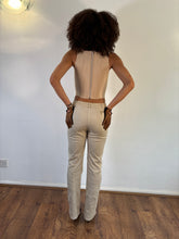 Load image into Gallery viewer, Vintage Y2K Karen Millen tan trouser and jacket suit
