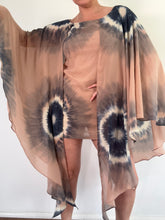 Load image into Gallery viewer, Vintage Y2K River Island Tie Dye Cape Ibiza  Dress
