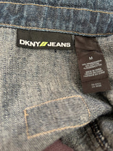Load image into Gallery viewer, Vintage Y2K DKNY dark Denim blazer jacket
