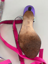 Load image into Gallery viewer, Vintage Y2K Gina diamante Wrap around Heels Shoes
