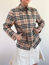 Load image into Gallery viewer, Vintage Y2K Nova Check Windbreaker Jacket
