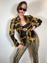 Load image into Gallery viewer, Moschino Boutique Silk Chain Shirt
