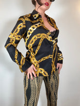 Load image into Gallery viewer, Moschino Boutique Silk Chain Shirt
