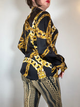 Load image into Gallery viewer, Moschino Boutique Silk Chain Shirt
