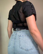 Load image into Gallery viewer, Vintage Y2K Karen Millen Sheer Popper Blouse
