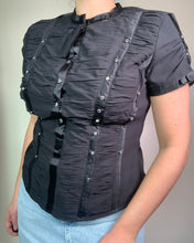 Load image into Gallery viewer, Vintage Y2K Karen Millen Sheer Popper Blouse
