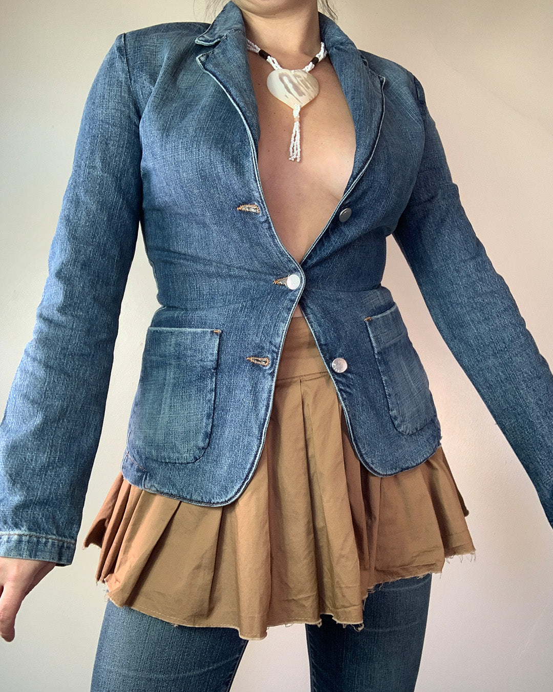 Vintage Y2K Miss Sixty Denim Blazer