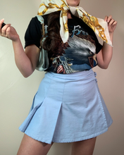 Load image into Gallery viewer, Vintage Y2K Baby Blue Pleated Kilt Skirt
